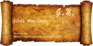 Gödl Mariann névjegykártya